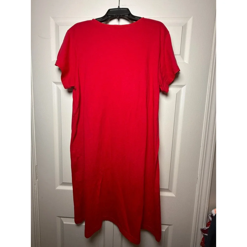 Disney Store Minnie Mouse Red Comic Strip Nightgown Sleep Shirt Womens L/XL - Picture 4 of 8